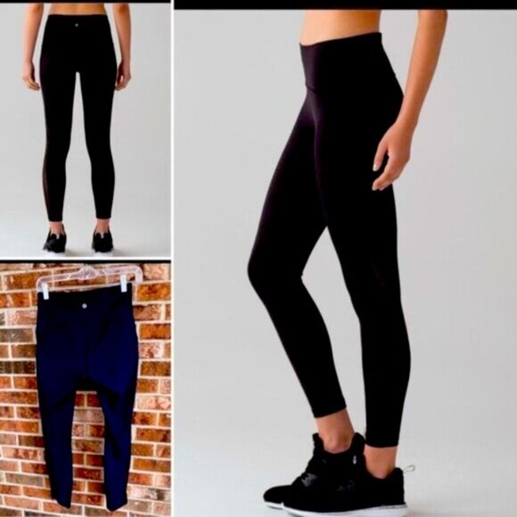 Lululemon  * Train Times 7/8 Pant *25" Mesh EUC 6 - Picture 1 of 16